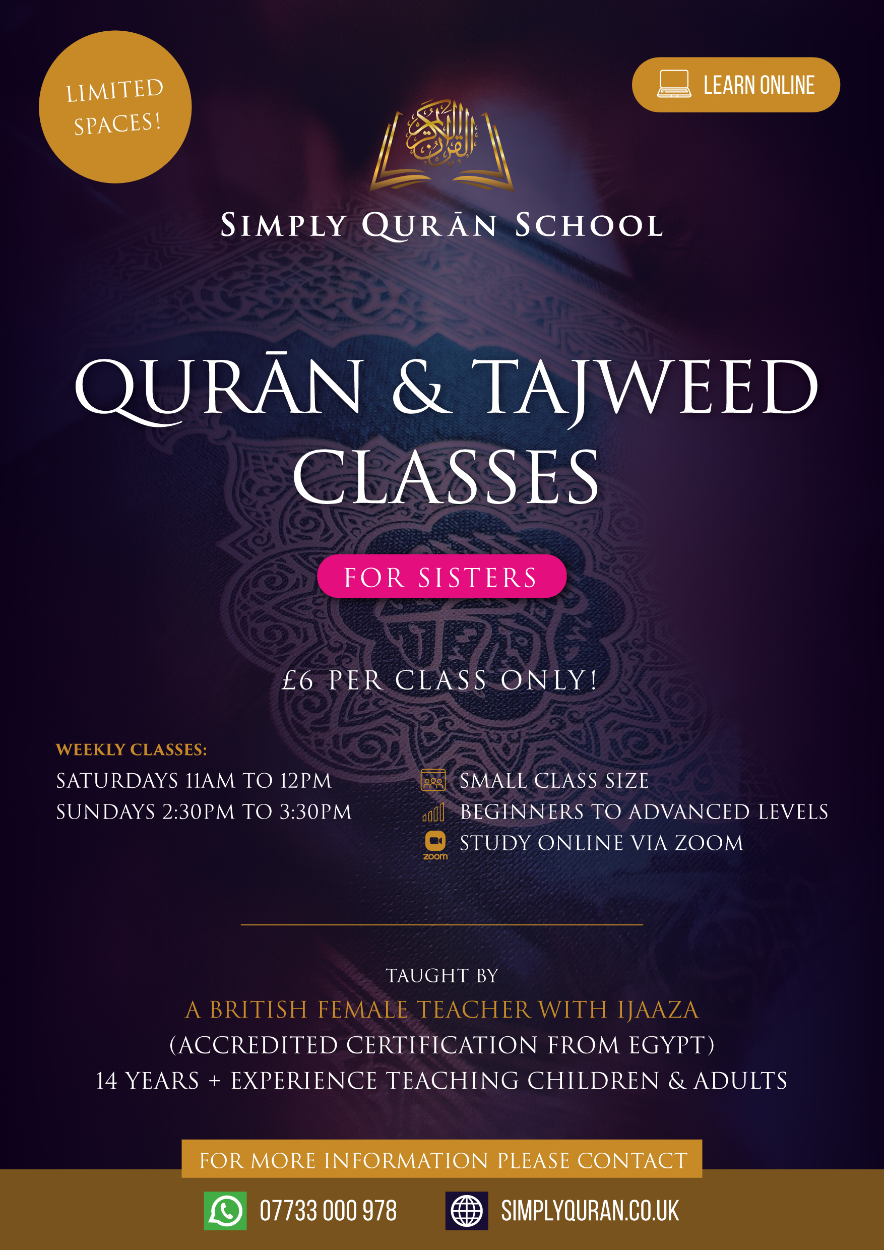 Simply Quran School - Quran and Tajweed Class